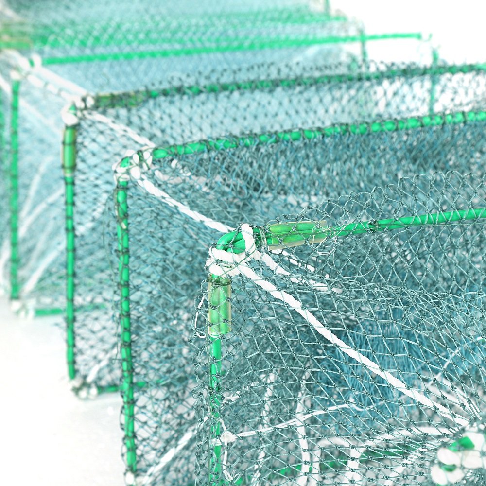 Online Sale foldable Floating Aquaculture Fishing crab Cage Traps Net Tilapia Fish Farming Nets Fish Cages