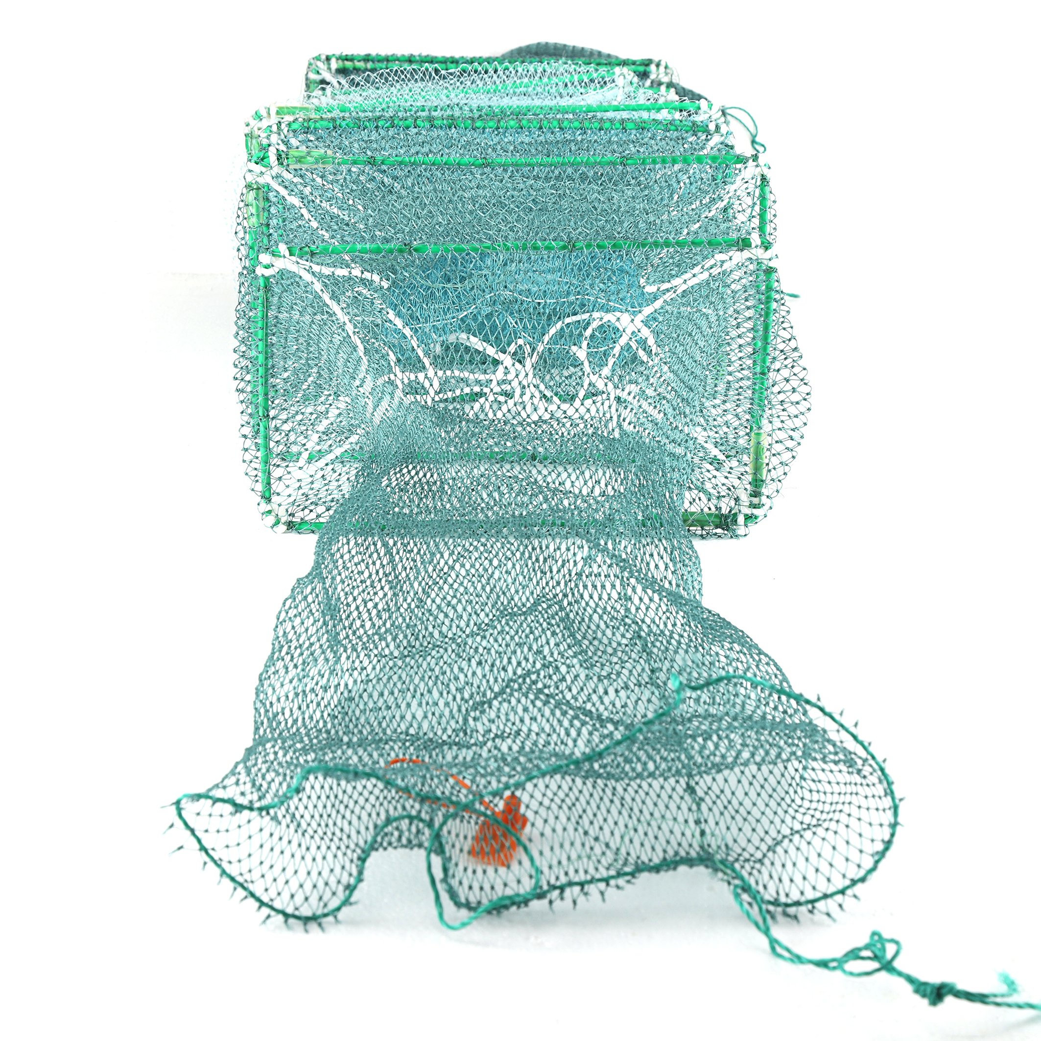 Online Sale foldable Floating Aquaculture Fishing crab Cage Traps Net Tilapia Fish Farming Nets Fish Cages