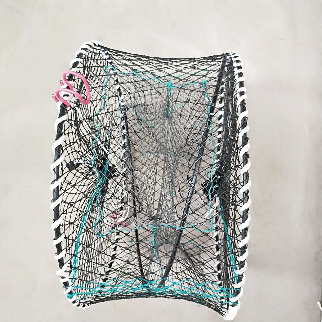 3 Holes Automatic Catfish Fishing Net Shrimp Cage Nylon Foldable Crab Fish Trap Cast Net