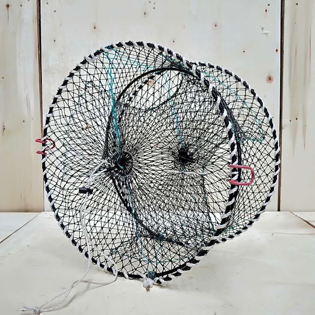 3 Holes Automatic Catfish Fishing Net Shrimp Cage Nylon Foldable Crab Fish Trap Cast Net