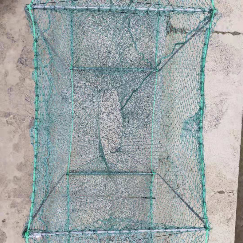 Nylon net PE Multifilament net fishing cage Shrimp trap Crab trap with handwork enable our net trap shiny tight and endurable