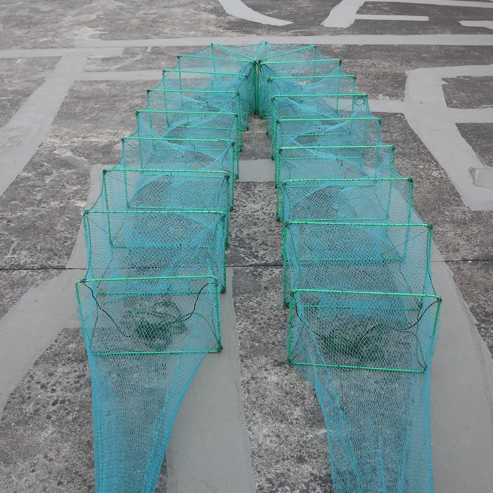 (35cm*50cm*19frames)Popular Products Heald Wire Mesh Crayfish Trap Plastic Crab Trap With Handwork Fishing Vessel
