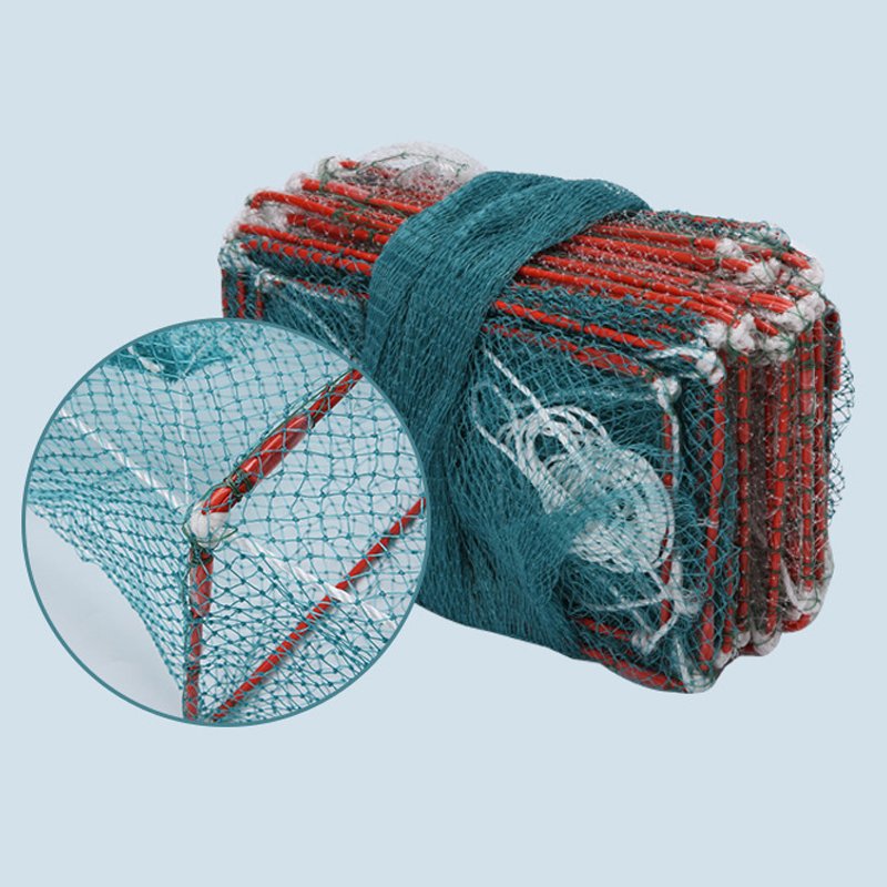 Wholesale Multifunction Fish Net Folding Crab Cage Fishing Bait Traps