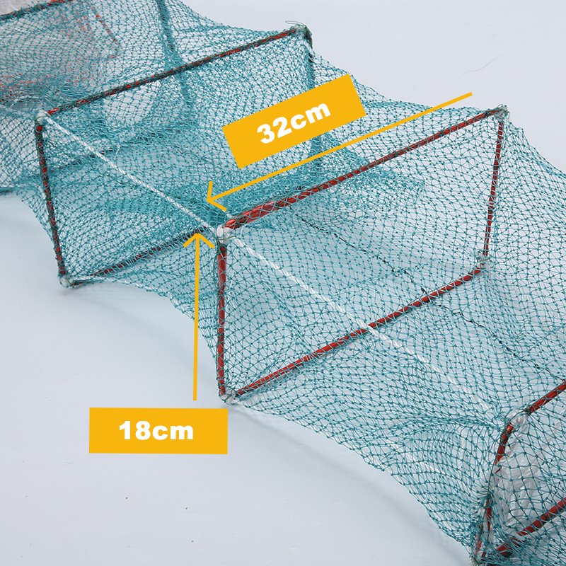 Wholesale Multifunction Fish Net Folding Crab Cage Fishing Bait Traps