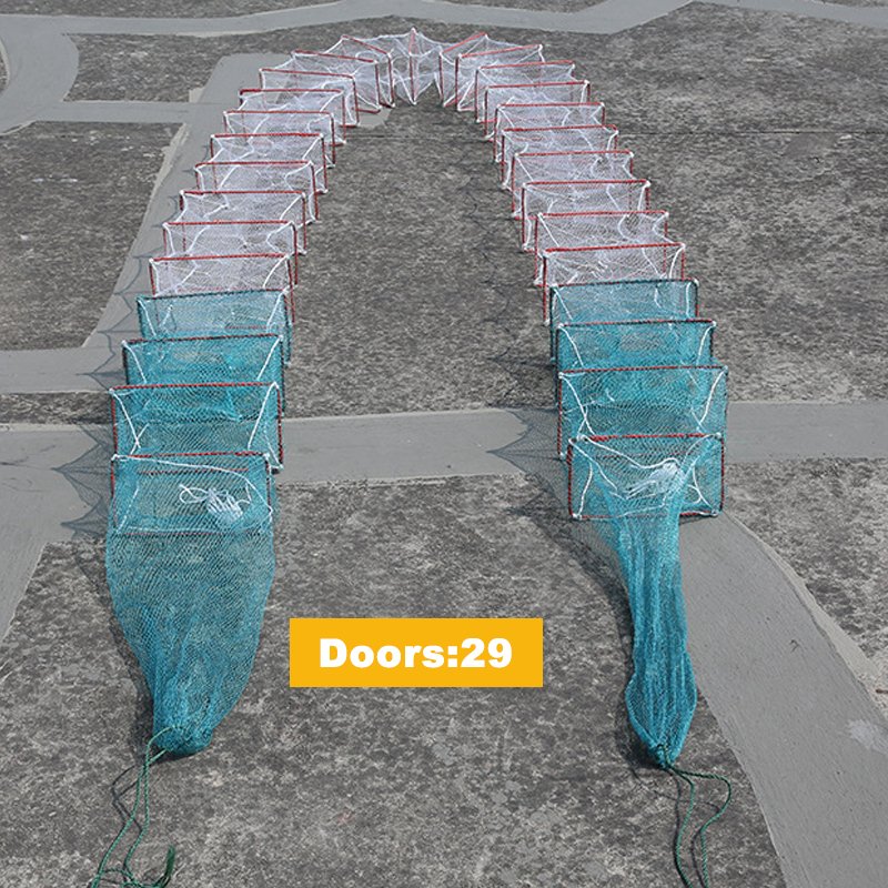 Wholesale Multifunction Fish Net Folding Crab Cage Fishing Bait Traps