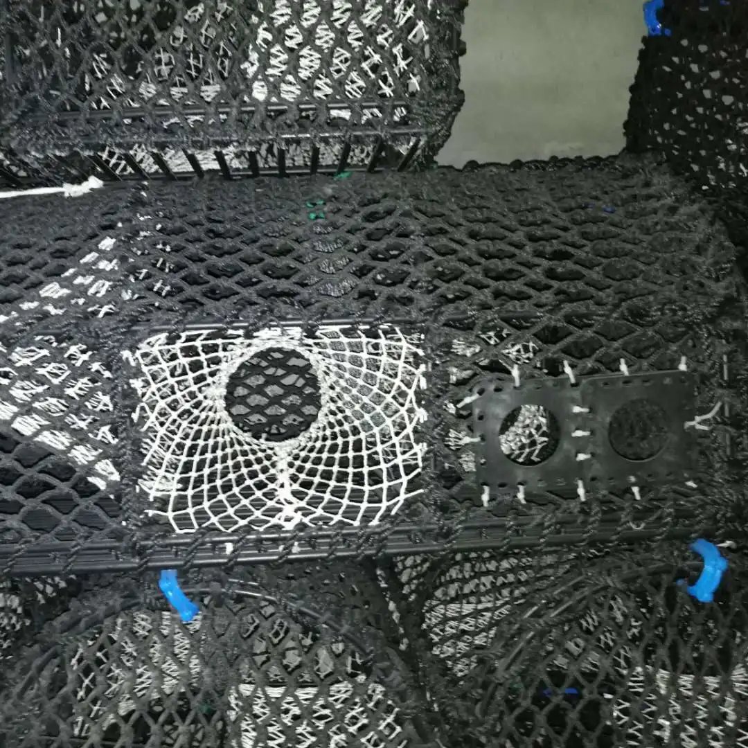 marine longline fishing boat UHMWPE net nylon monofilament multi-filament net oyster farming cage lobster creel parlour pot whe