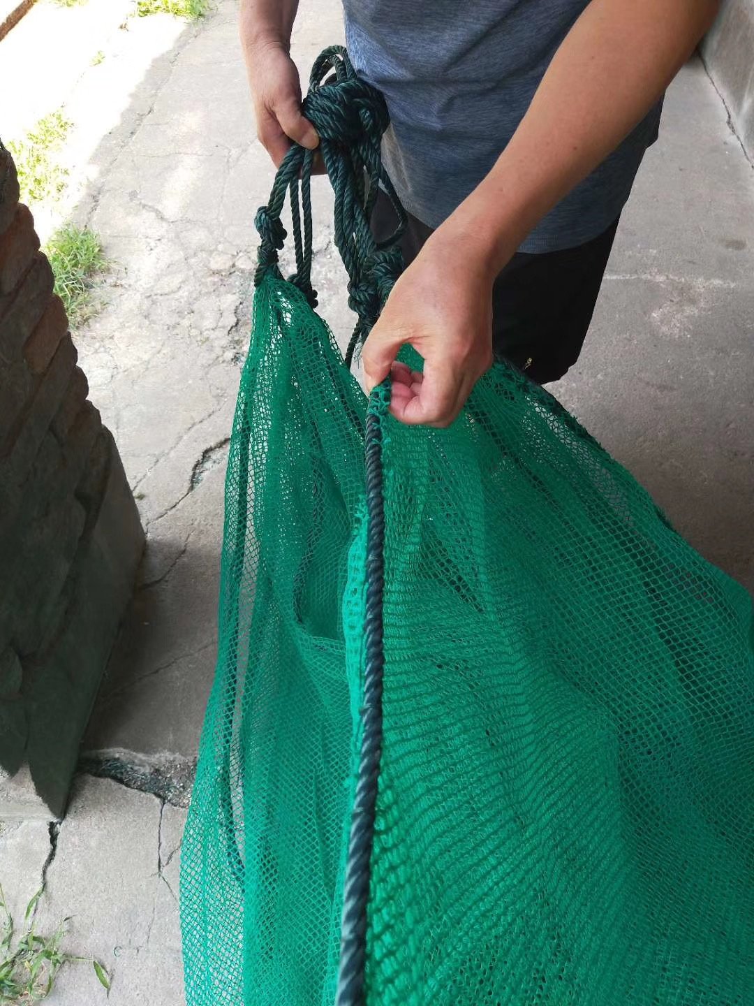 Ghana Tilapia Agriculture Steel HDPE Knotless Fish Farming Net Cage Nets