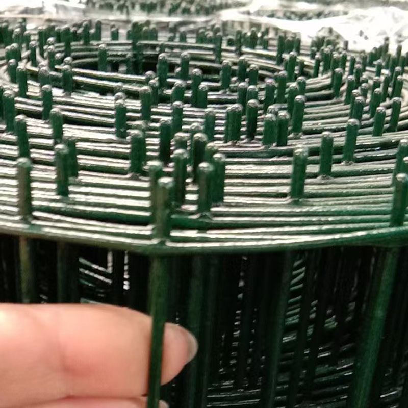 Green color pvc coated galvanized welded wire mesh/aquaculture Crawfish Trap