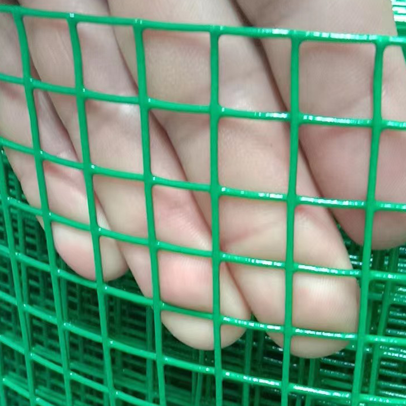 Green color pvc coated galvanized welded wire mesh/aquaculture Crawfish Trap