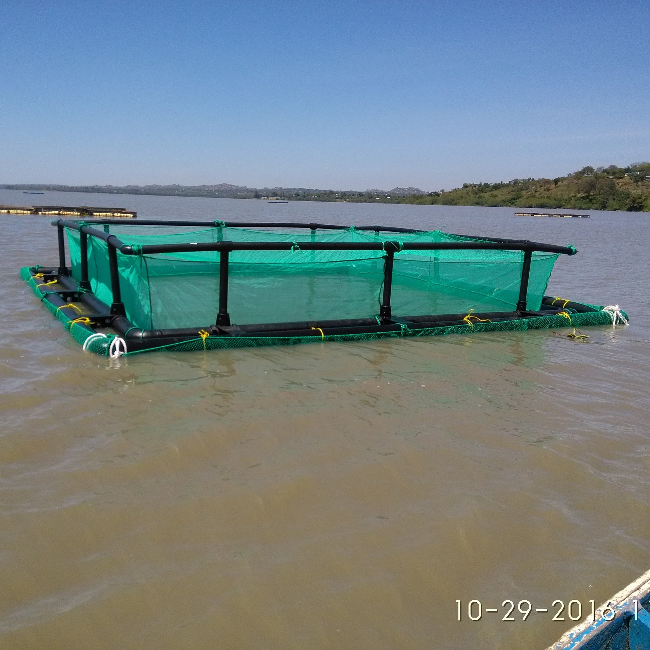 Qihang HDPE pisciculture flottant fish cage