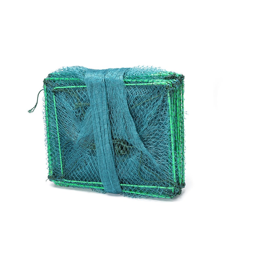 PE Mesh Commercial Crab Pots Fish Farming Equipments Fishing Cage Factory Outlet Nylon Aquaculture Traps Cuboid 8.3m