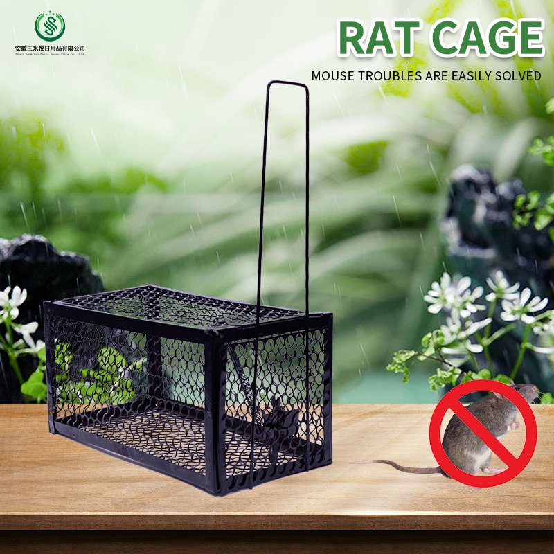 Reusable Humane Rodent Catch And Release Mice Trap Mousetrap Mouse Cage Metal Rat Trap