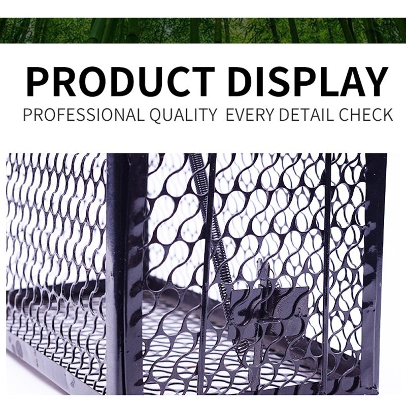Reusable Humane Rodent Catch And Release Mice Trap Mousetrap Mouse Cage Metal Rat Trap
