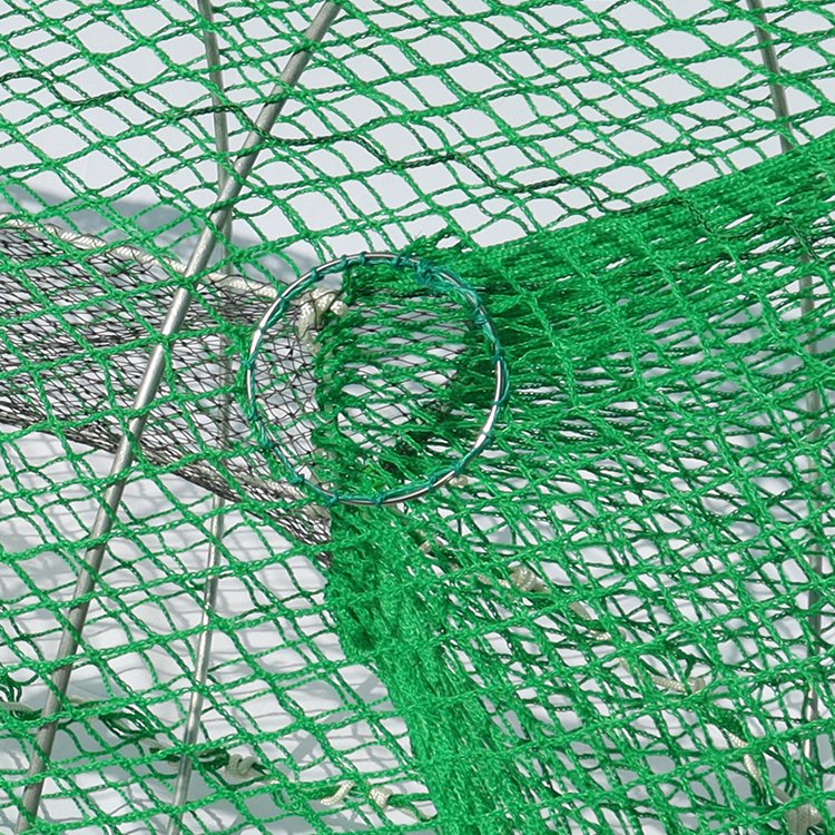 Crab Trap Craw Fish Lobster Shrimp Collapsible Cast Net Fishing Nets Black Portable Folded Aquaculture Trap Cage PE Cylinder