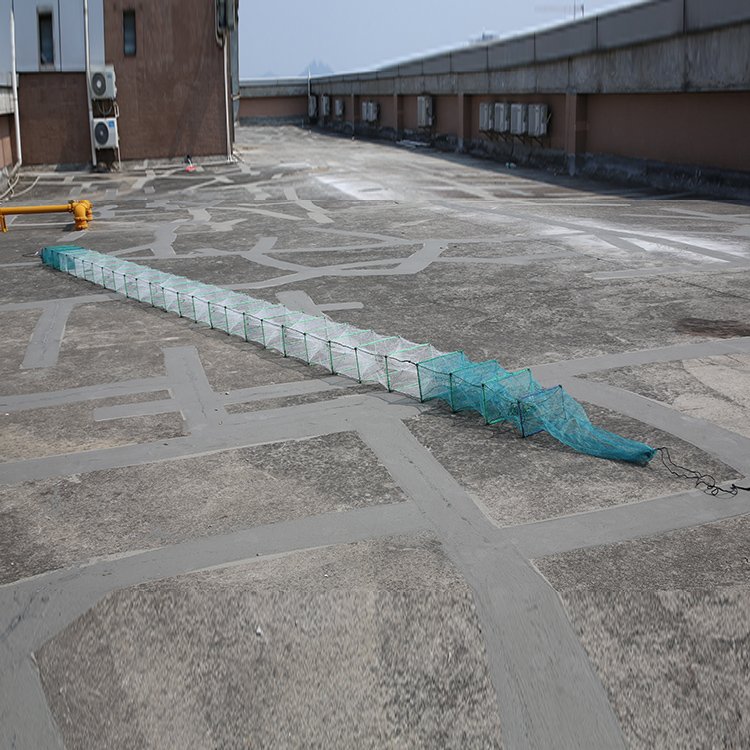 2022 Hot selling 9.7 Meter Length PE-Net Foldable Fish Shrimp Crab Lobster Trap Fish Farming Equipments
