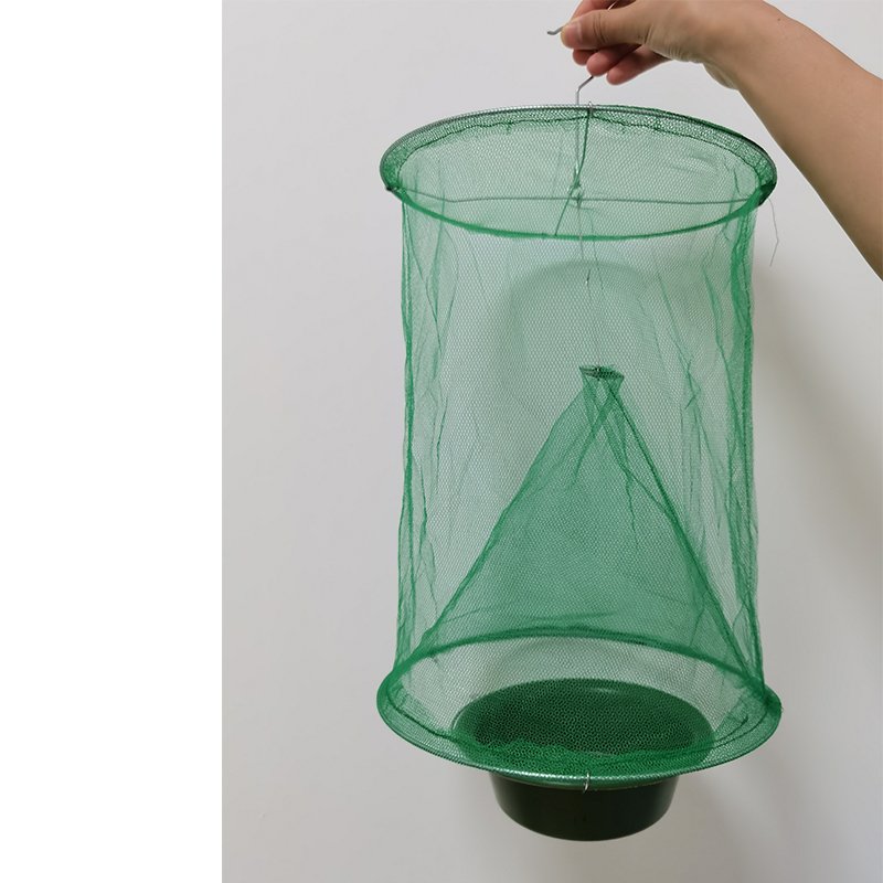 Wholesale Effective Reusable Indoor Outdoor Farm Park Green Nylon Cage Net Fly Catcher