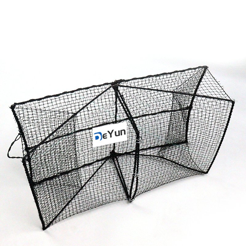 Folding Square PE crab pot Commercial Fishing Shrimp Trap net