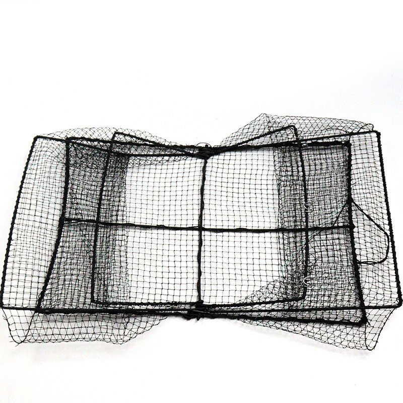 Folding Square PE crab pot Commercial Fishing Shrimp Trap net