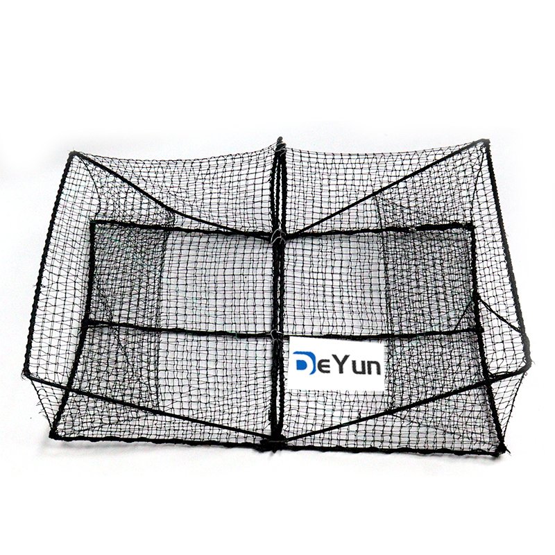 Folding Square PE crab pot Commercial Fishing Shrimp Trap net