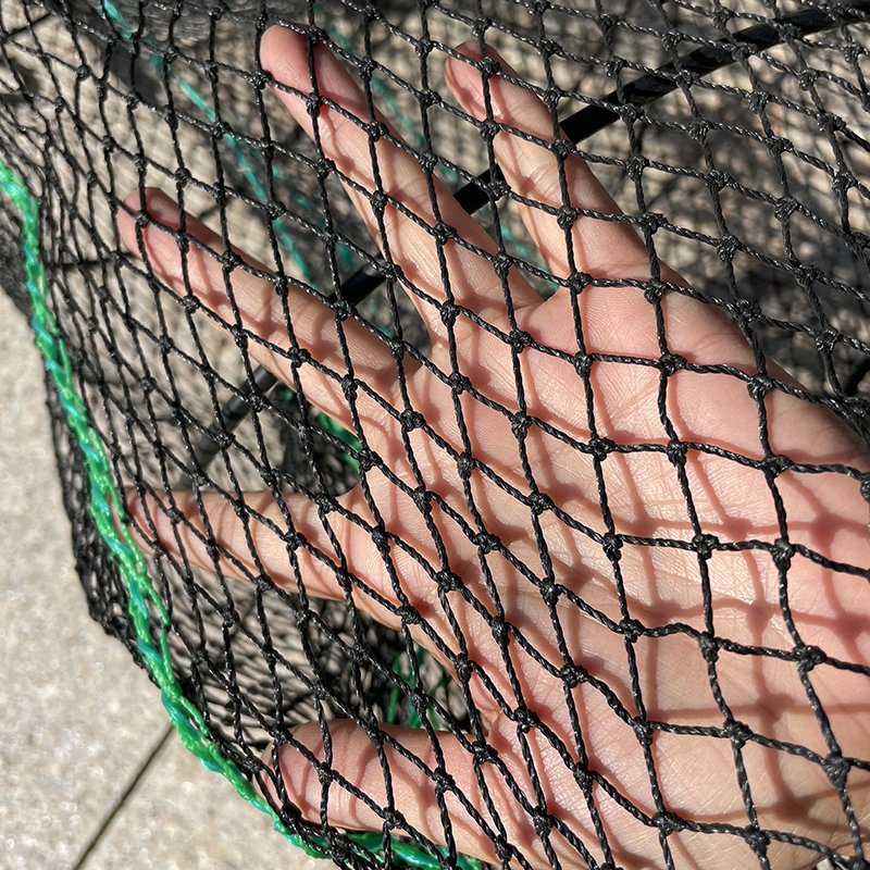 Foldable Spring Fishing Cages knotted net fish trap with size 45*80cm for fish shrimp crab lobster