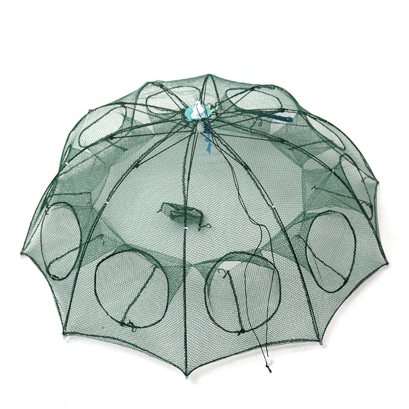 Portable Fishing Shrimp Trap Cage Fish Shrimp Minnow Crab Cast Mesh Trap