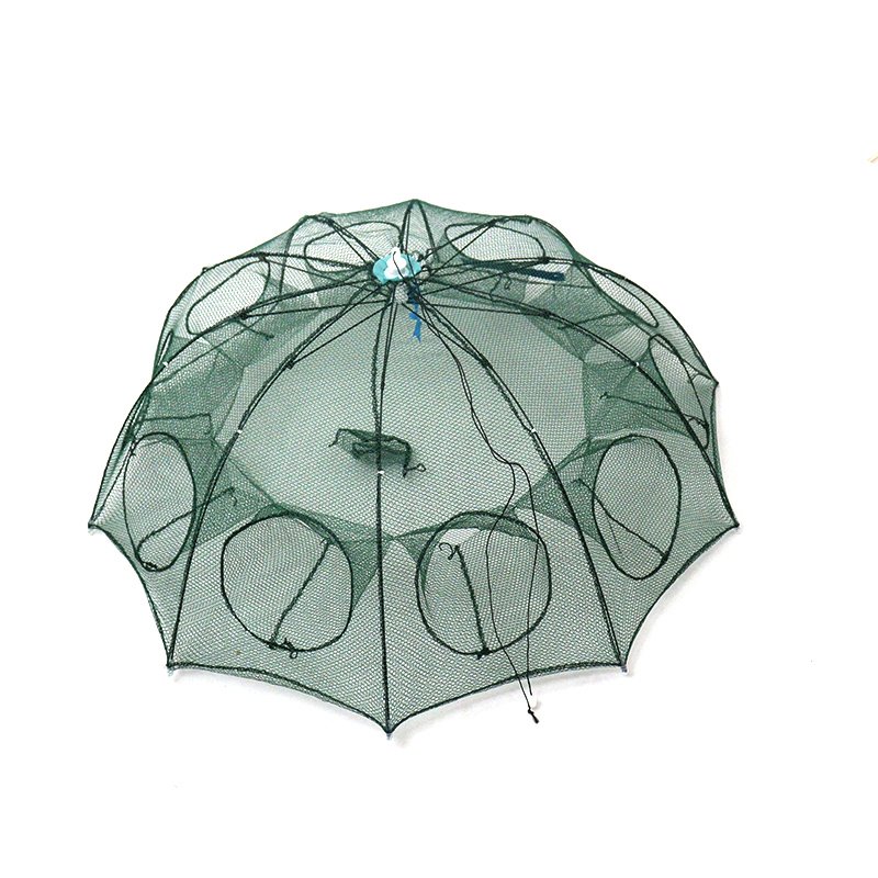 Portable Fishing Shrimp Trap Cage Fish Shrimp Minnow Crab Cast Mesh Trap