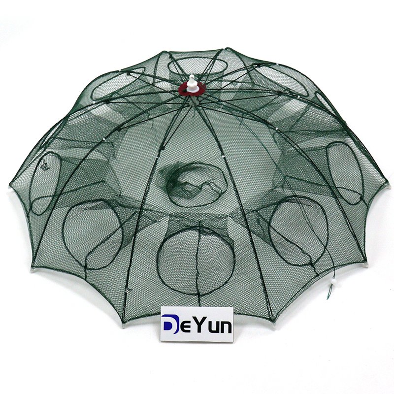 Portable Fishing Shrimp Trap Cage Fish Shrimp Minnow Crab Cast Mesh Trap