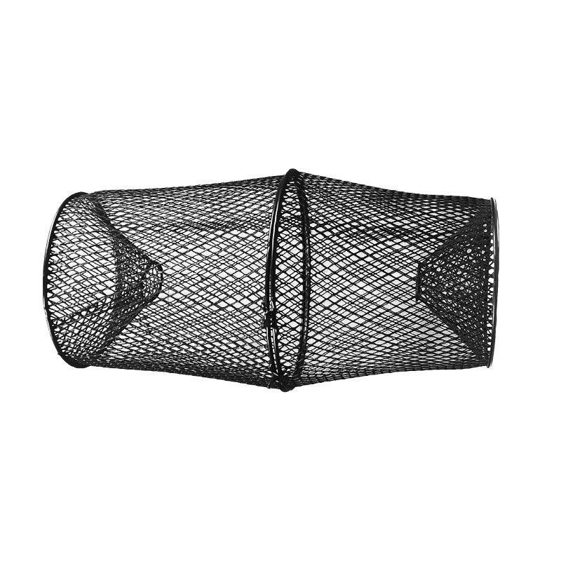 Metal Crayfish Traps Live Bait Eel Shrimp Prawn Fish Crab Drop Net Pot Lobster cage Torpedo Crawfish Trap Heavy-Duty Steel Mesh