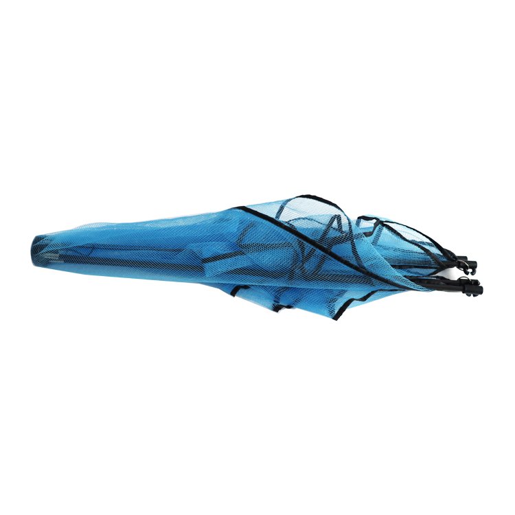Foldable Mesh Nylon Fishing Net Baits Trap Cast Dip Crab Shrimp Nets Automatic Trap Outdoor Fishnet Portable PE Woven Bag Fish