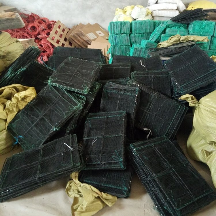 Folding Rectangular crab pot cage fishing trap for catching crab shrimp lobster