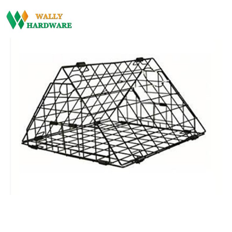 3/4 Size Green Black PVC coated hot treat galvanized hexagonal Swamp Crab Trap Wire Mesh
