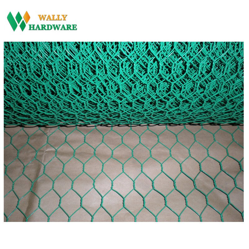 3/4 Size Green Black PVC coated hot treat galvanized hexagonal Swamp Crab Trap Wire Mesh