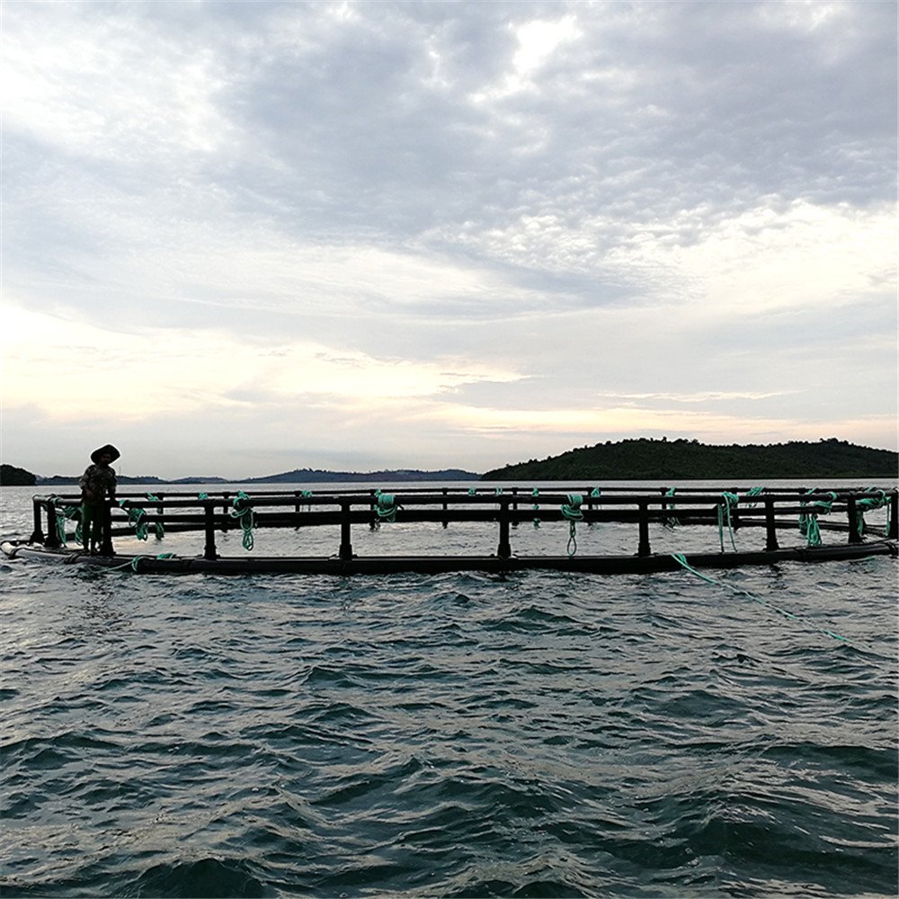 Anti-wave deep sea HDPE product floating fish cage