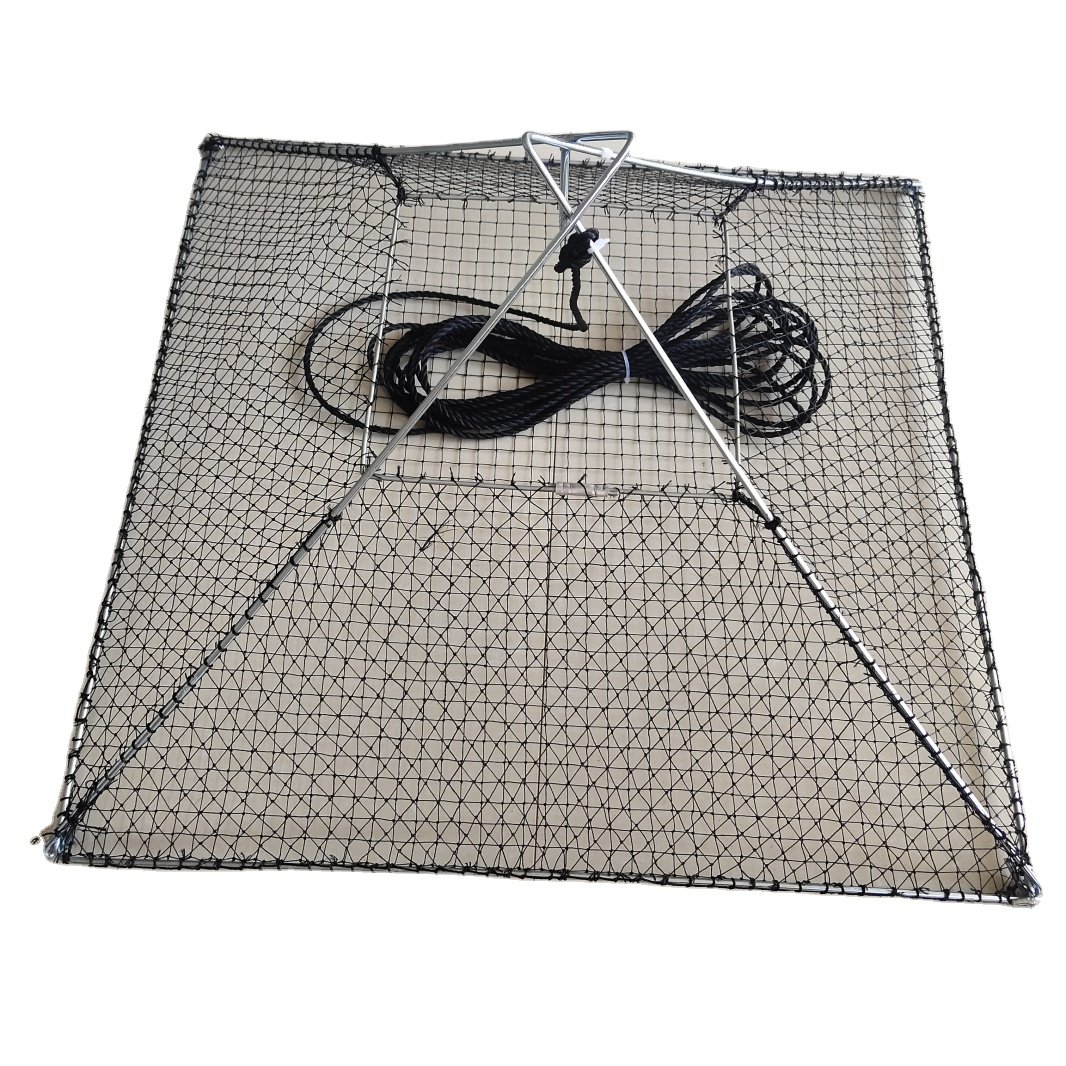 PE Mesh Fish Pot Crayfish Pot Fishing Net Hot Selling Nylon Aquaculture Traps