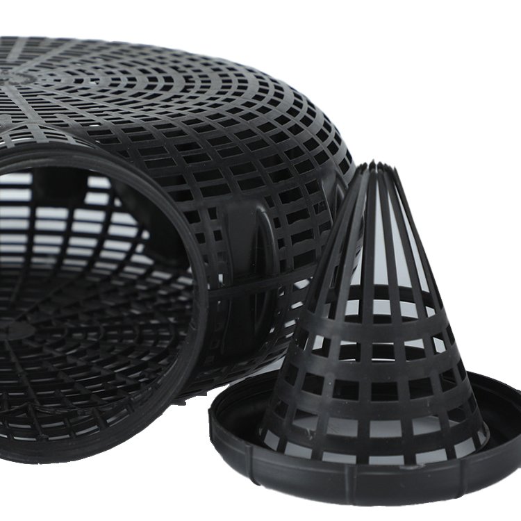 Wholesale portable plastic three inlets fishing net cages eel crab shrimp trap cages