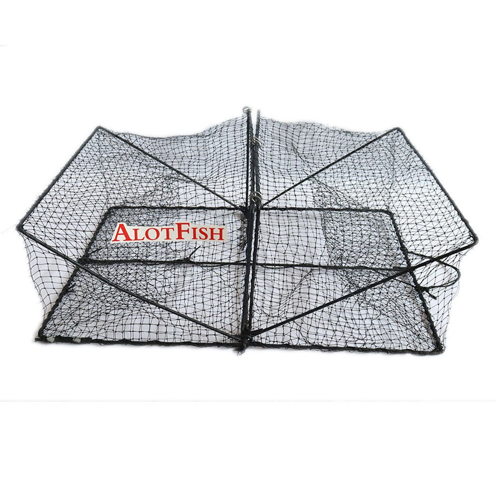 2 Entrance Foldable Square Fishing Cage Multifilament Crab Trap