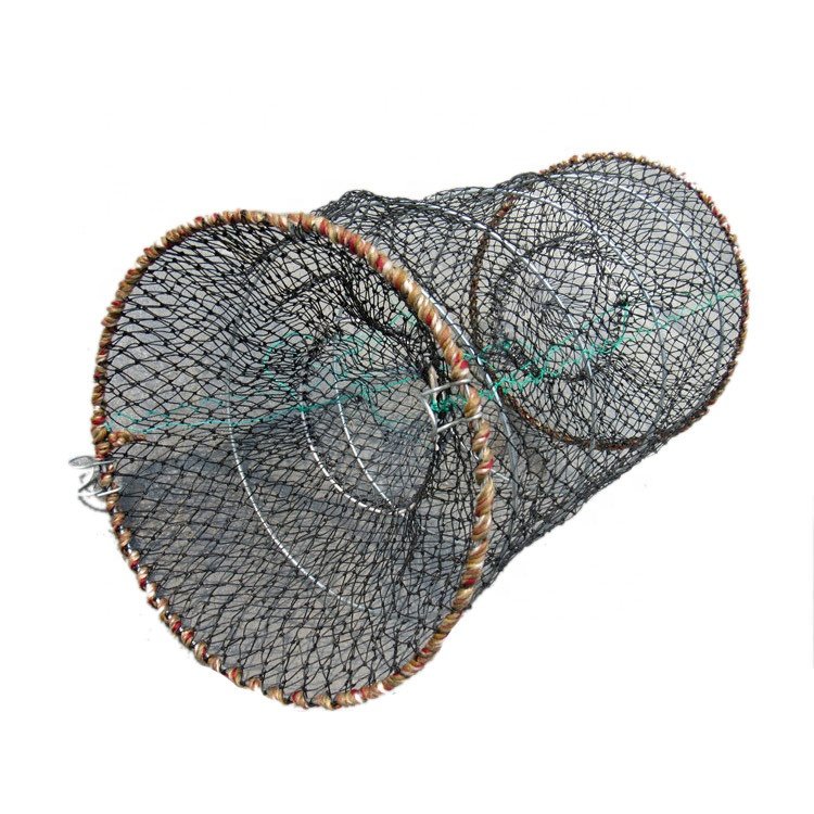 Best quality aquaculture trap 30*60cm Commercial Spring Fishing Trap Lobster Crab Fish Cage Trap