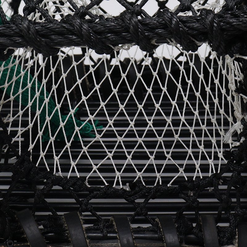 European Market Heavy Duty Lobster Trap Creel Fishing Vessel Shrimp Trap Fishing Cage Traps Black Woven Bag Fish Pot Arch 10pcs