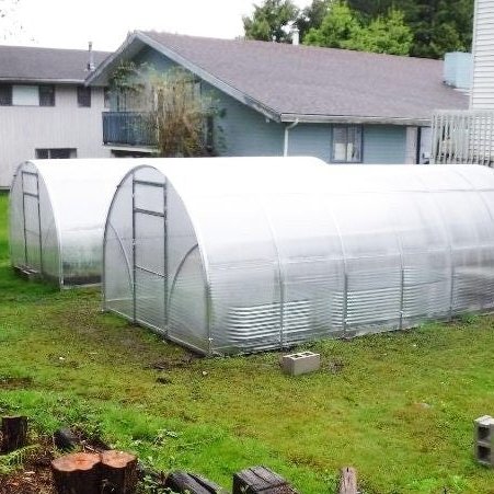 SeePoem Manufacturer Greenhouse Kit, PC Sheet Plastic Indoor Outdoor Mini Garden Tunnel Greenhouse