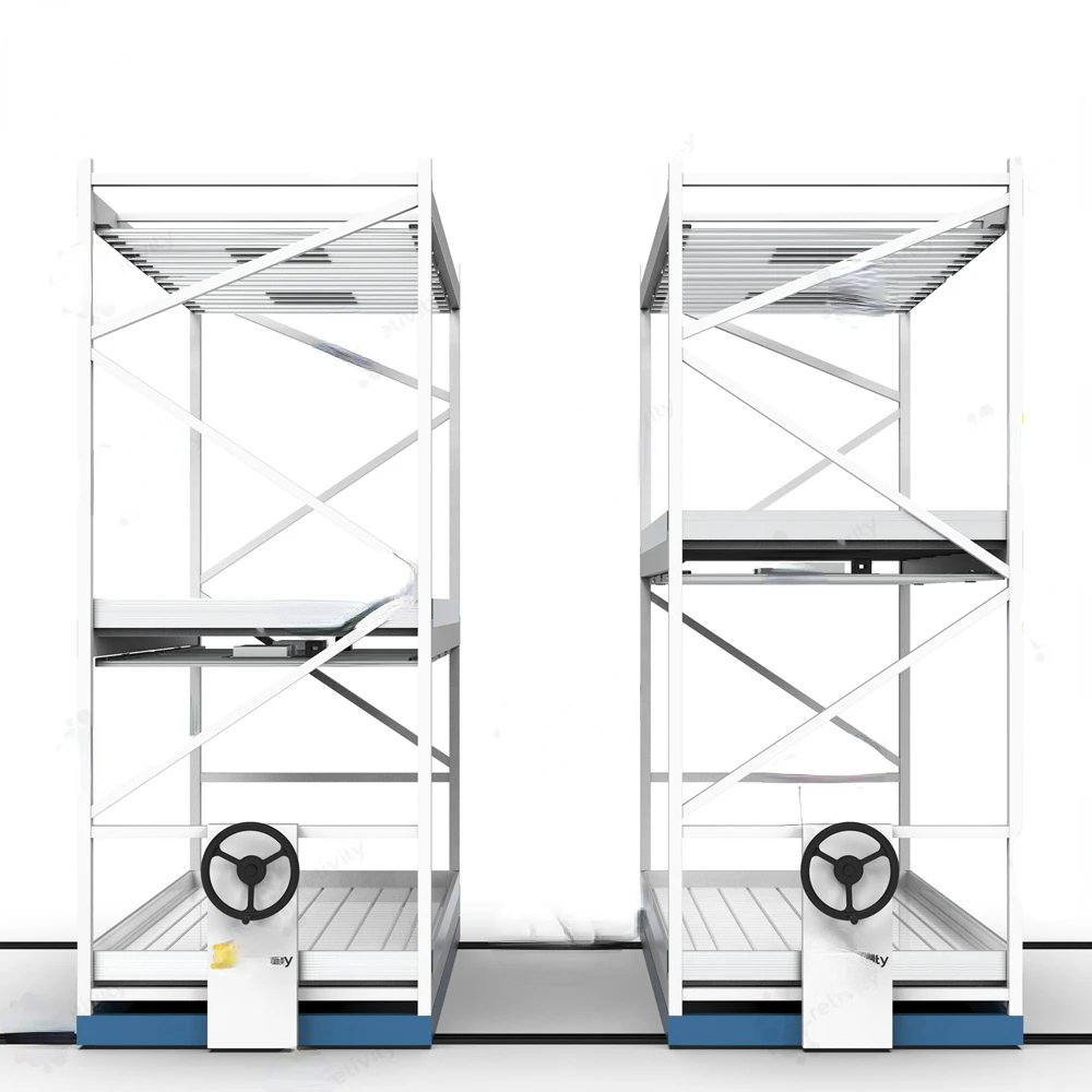 Growing Hidroponic System Rack Indoor Nft Pvc Channel Multi-tier Mobile Grow Racks Vertical Hydroponic