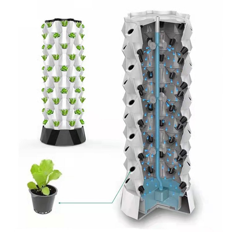 Agricultural Greenhouse Rotary Aeroponic Tower Garden Vertical Hydroponic System
