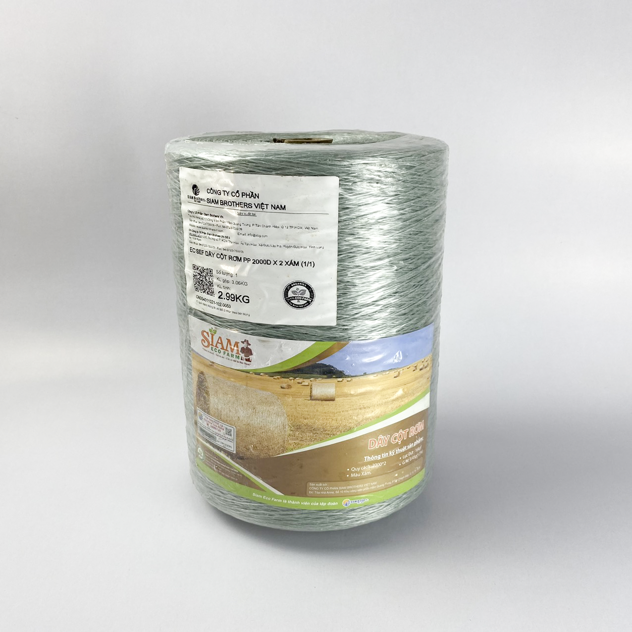 OEM Wholesale UV Resistant Large Agro Farm Alfalfa Hay Straw Forage Ensilage Plastic PP Polypropylene Baler Twine Agriculture