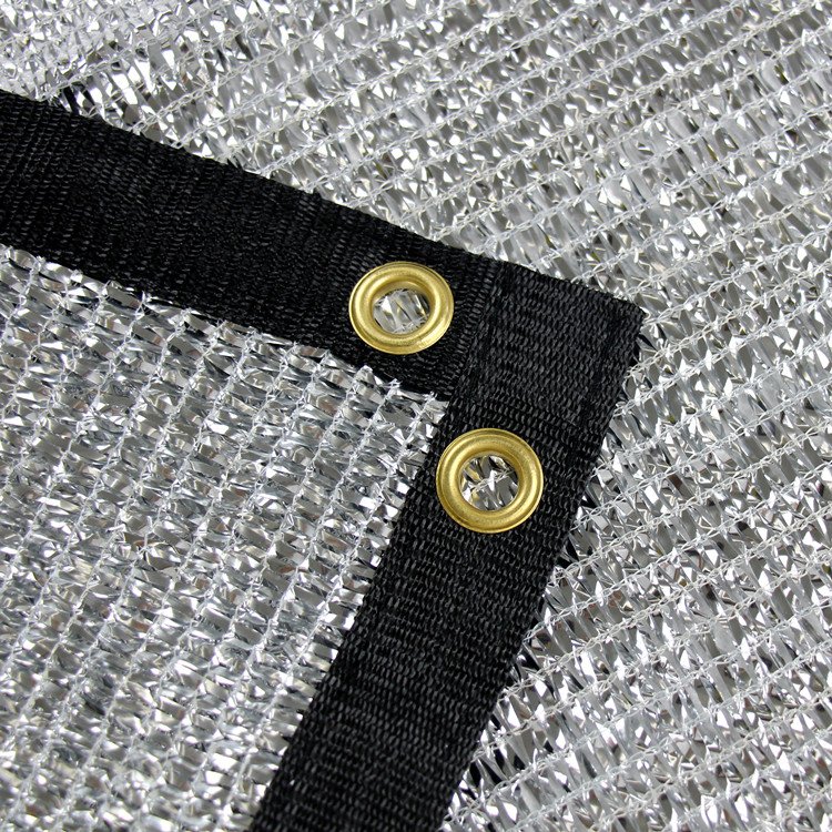 Factory supply sun reflective woven aluminum shade net for agriculture greenhouse outdoor aluminum shade mesh