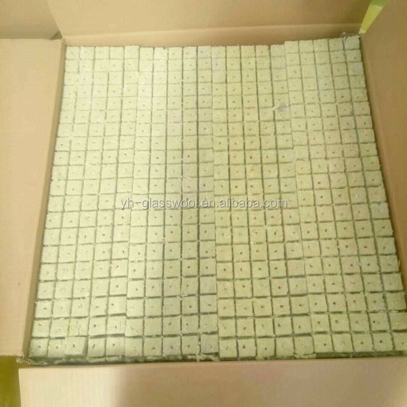 Hydroponic Agriculture Rock Wool for Planting 14x7x98 Cubes Small Size One Sheet for Agricultural Greenhouses