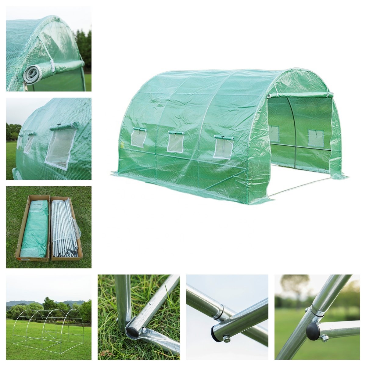 Single-Span Agricultural Greenhouses for Garden Use