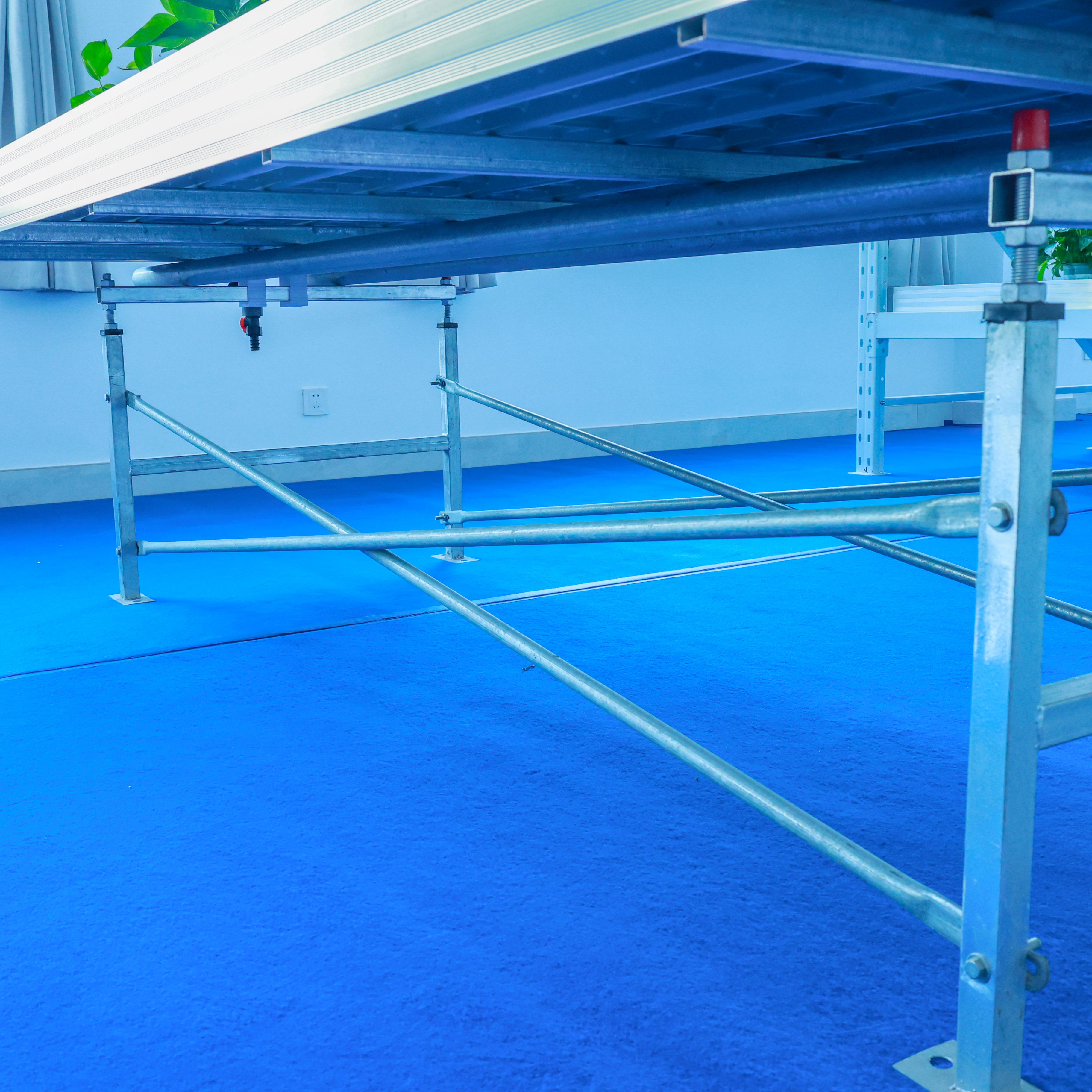 Agricultural Greenhouse Hydroponic Factory 4*8 Seedbed Tables Rolling Bench for Growing System