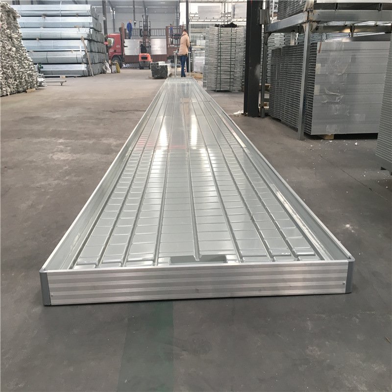 4x8ft Rolling Hydroponic ABS Flood Tray Steel Seedbed Greenhouse Warehouse Medical Plants Flowers Flood Tray Planting Growing