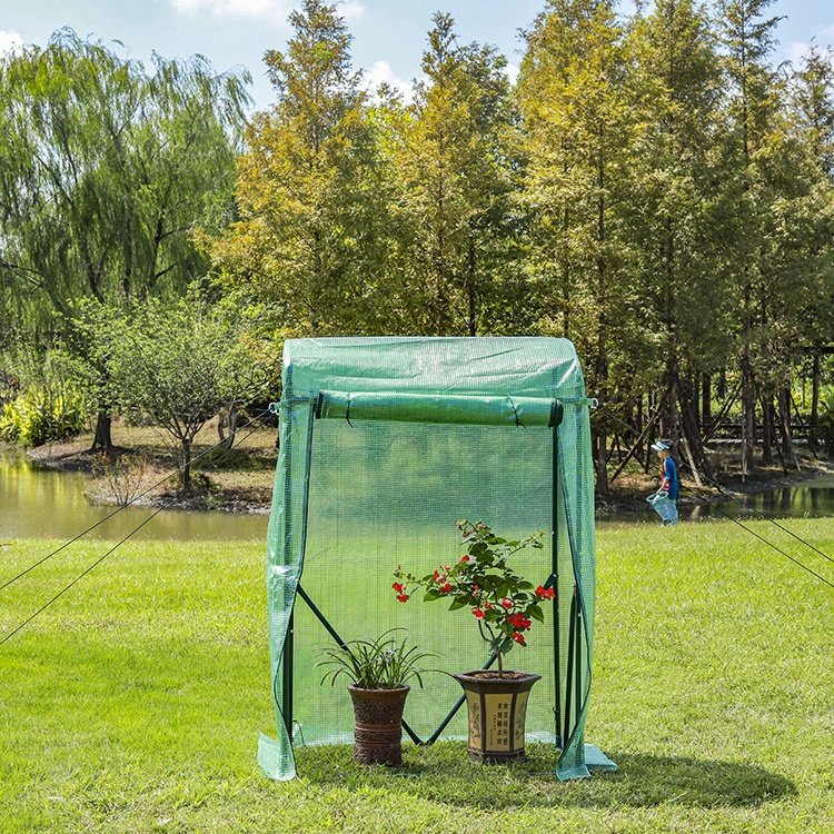 Uv protect home garden green house assmbleable portable mini small tunnel greenhouse