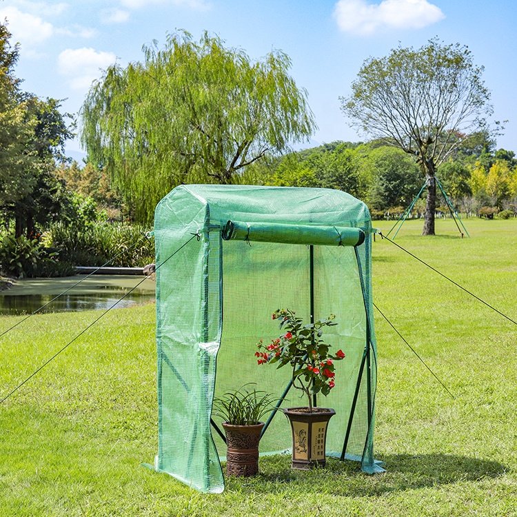 Uv protect home garden green house assmbleable portable mini small tunnel greenhouse