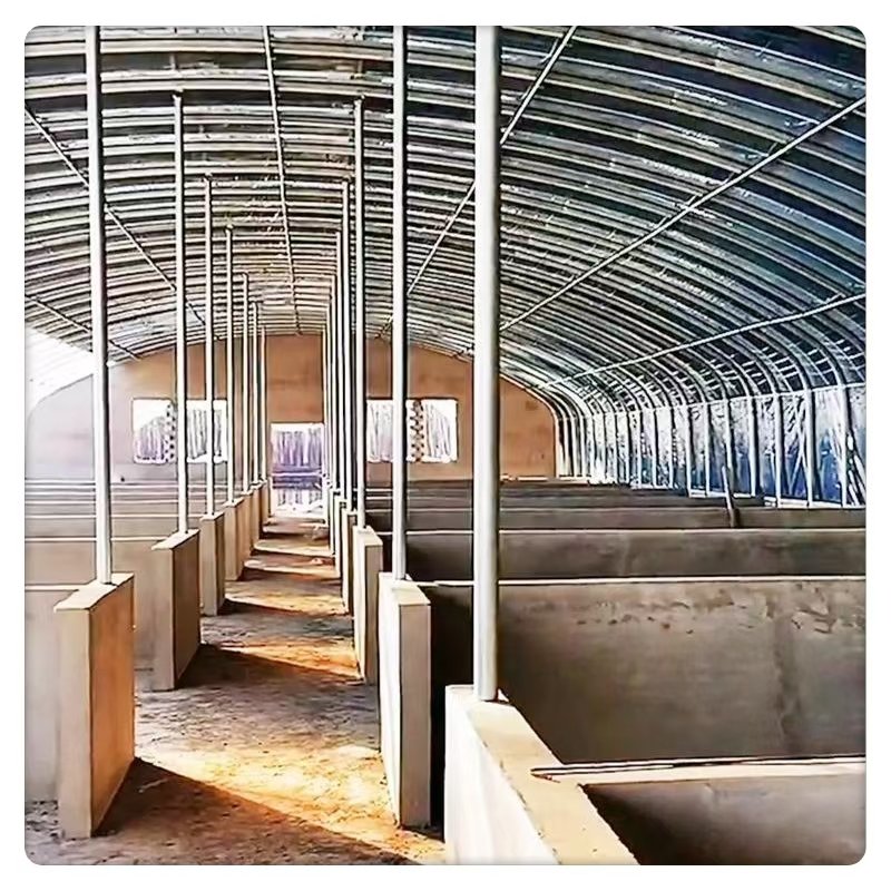 Customizable Greenhouse Seedbed System Sunshade Tunnel for Cattle Sheep Breeding Film Steel Material for Agriculture Plant Usage